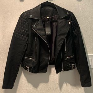 Nasty Gal Faux Leather Moto Jacket